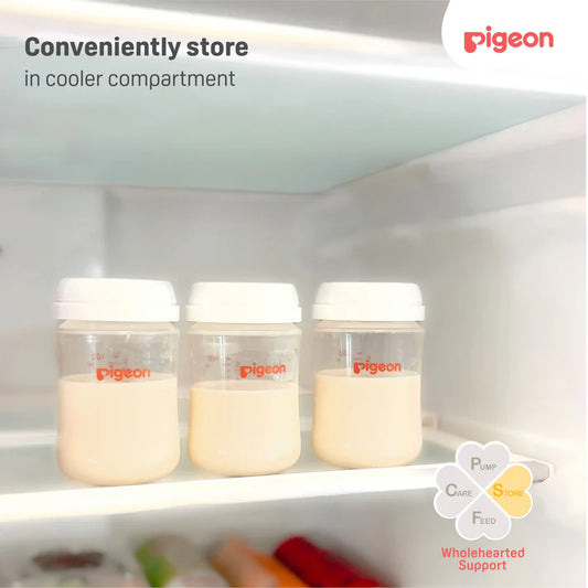 Pigeon Milk Storage Bottle 160ml (3 Pc)