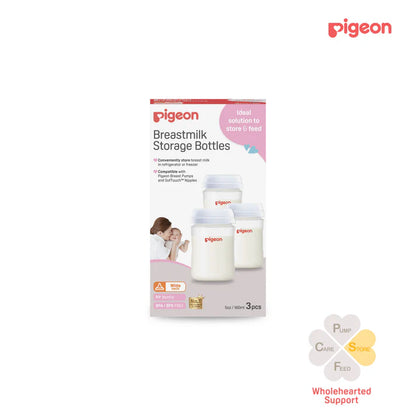 Pigeon Milk Storage Bottle 160ml (3 Pc)