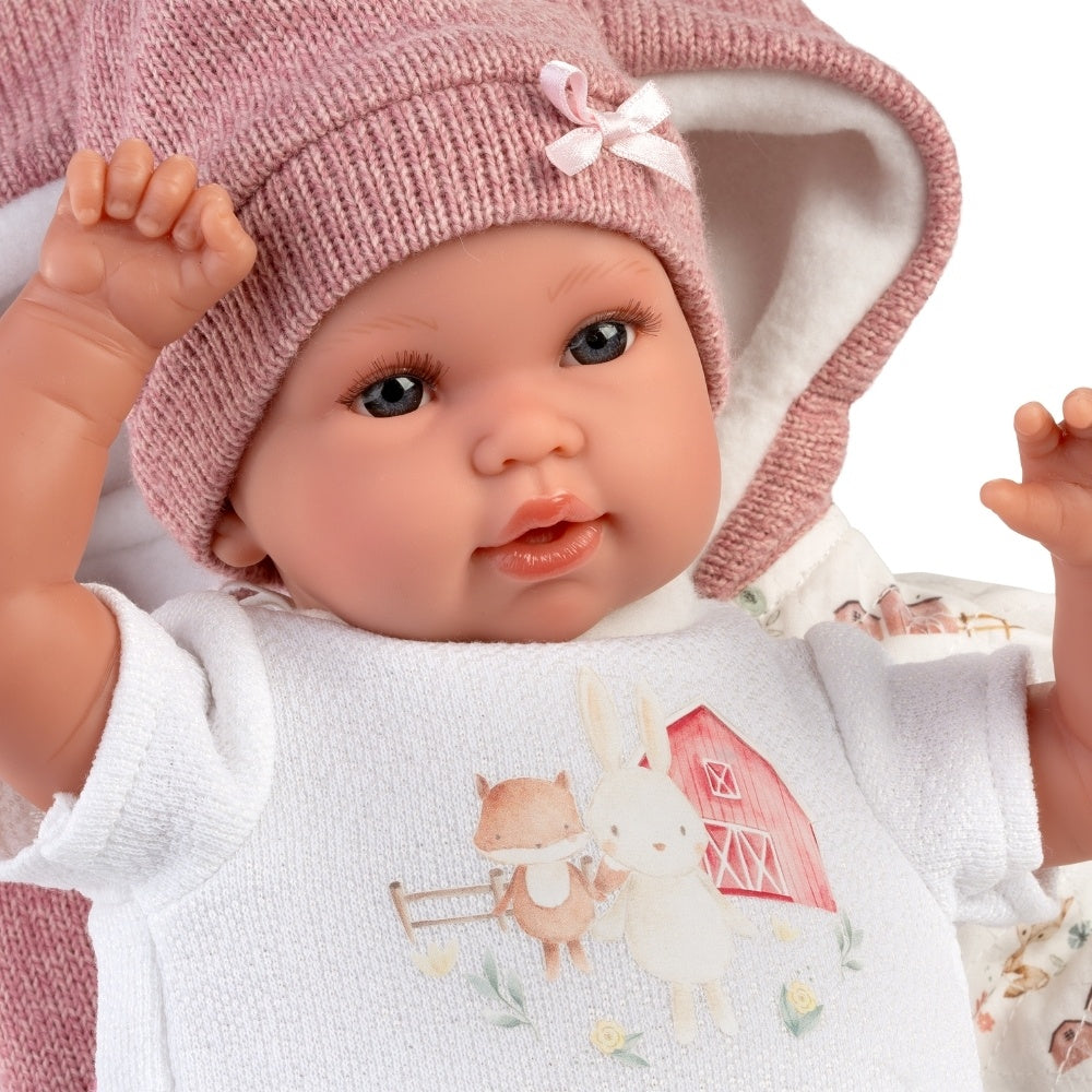 Llorens - Newborn Baby Girl Doll with Crying Mechanism, Clothing & Accessories: Nacida - 36cm