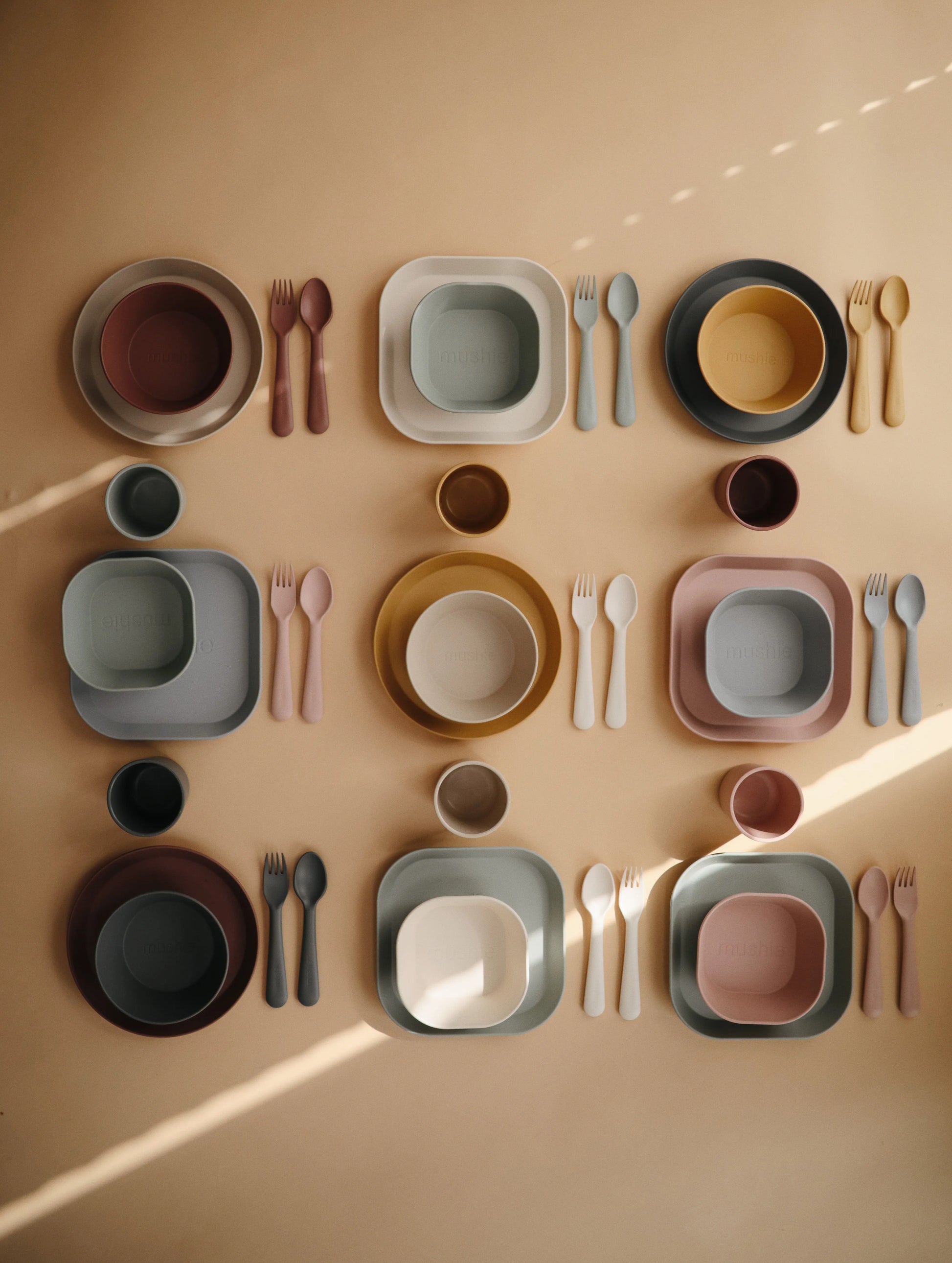 Mushie Plate Square 2P Mushie