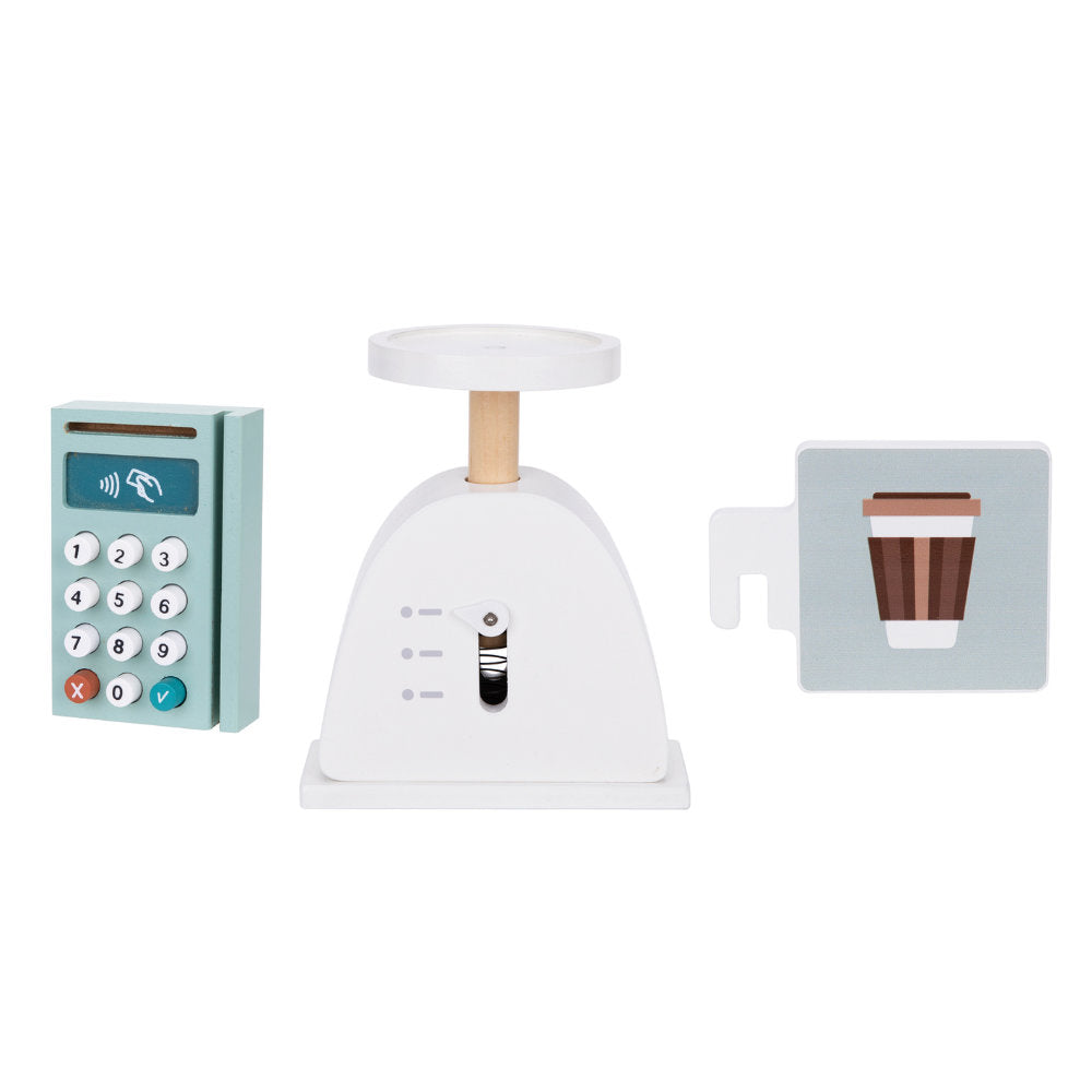 TookyToy - Pretend Play Wooden Grocery Store with Accessories - Motherhood