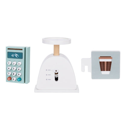 TookyToy - Pretend Play Wooden Grocery Store with Accessories - Motherhood