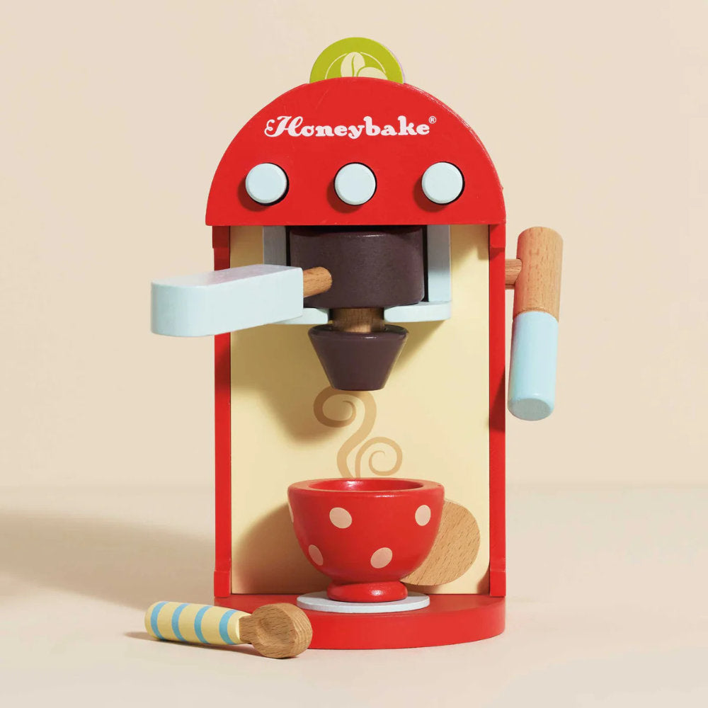 Le Toy Van - Wooden Toy Coffee Machine & Pods - 9pcs
