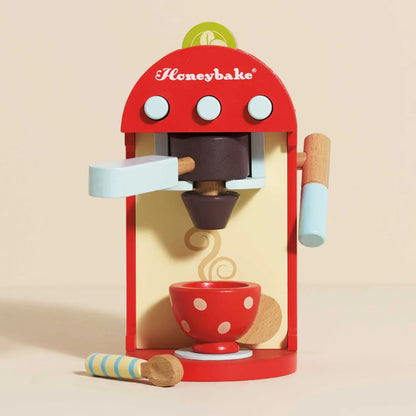 Le Toy Van - Wooden Toy Coffee Machine & Pods - 9pcs