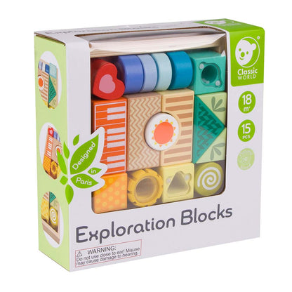 Classic World - Sensory Exploration Blocks - 14pcs