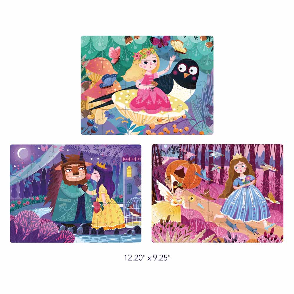 Mideer - Level Up Puzzles - 3-in-1 - Level 3 Princess Fate