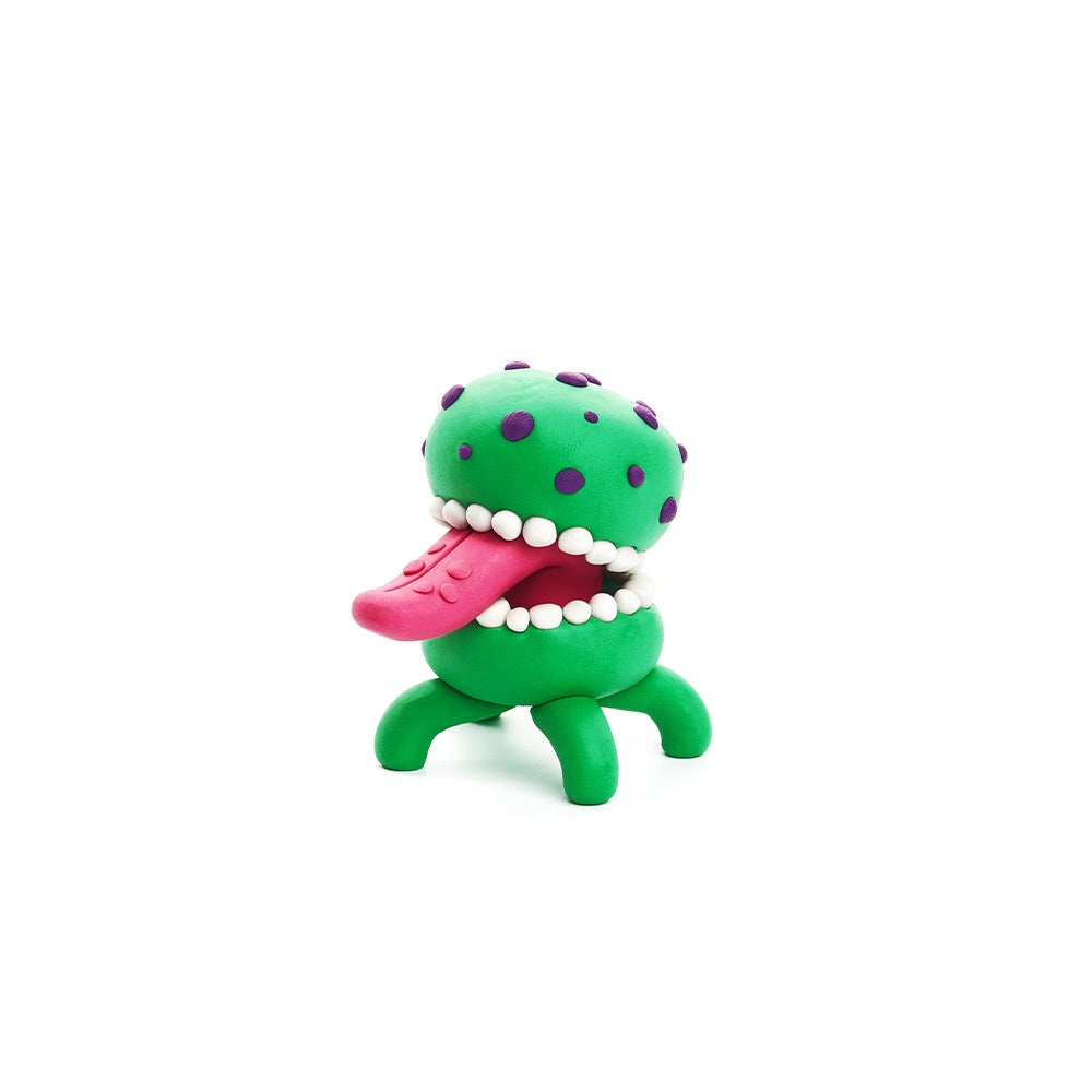 Hey Clay - Modelling Air-Dry Clay with Fun Interactive App - Burger, series Aliens, 3 cans-**