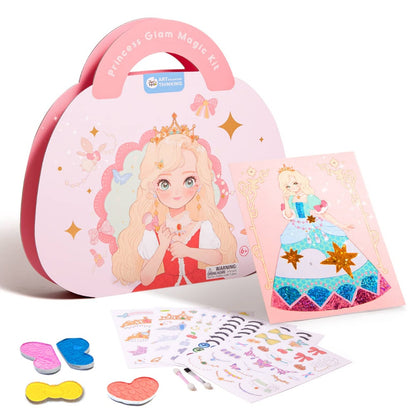 Jar Meló - 4-in-1 Makeup and Dress Up Arts & Crafts Book Set: Princess Glam