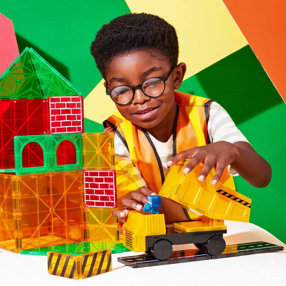 Magna-Tiles - Magnetic Construction Set - Builder XL - 50pcs