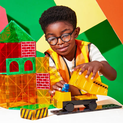 Magna-Tiles - Magnetic Construction Set - Builder XL - 50pcs