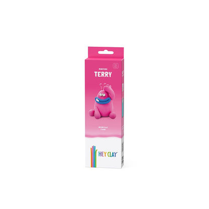 Hey Clay - Modelling Air-Dry Clay with Fun Interactive App - Terry, series Monsters, 3 cans