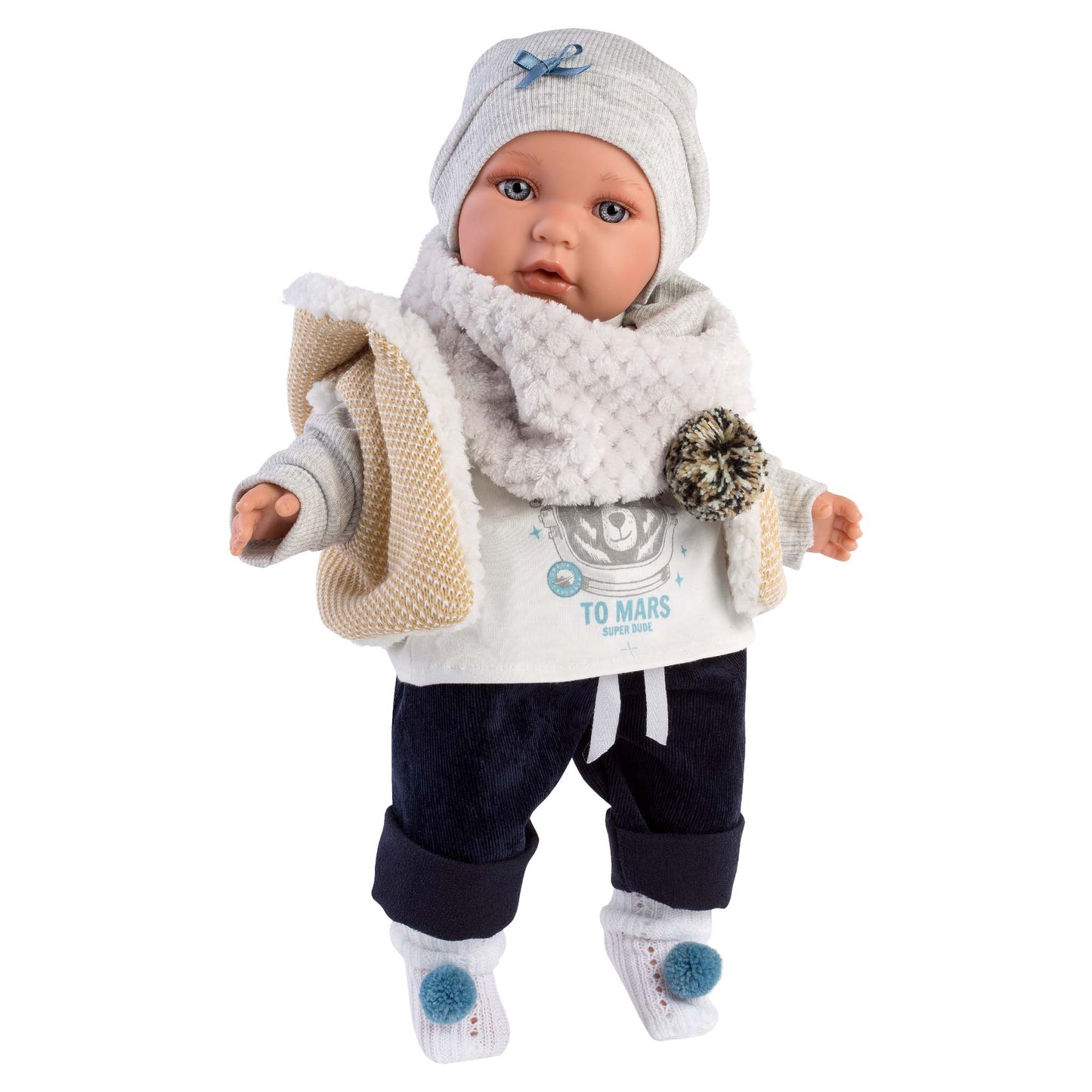 Llorens - Baby Boy Doll with Crying Mechanism, Clothing & Accessories: Enzo - 42cm - Motherhood