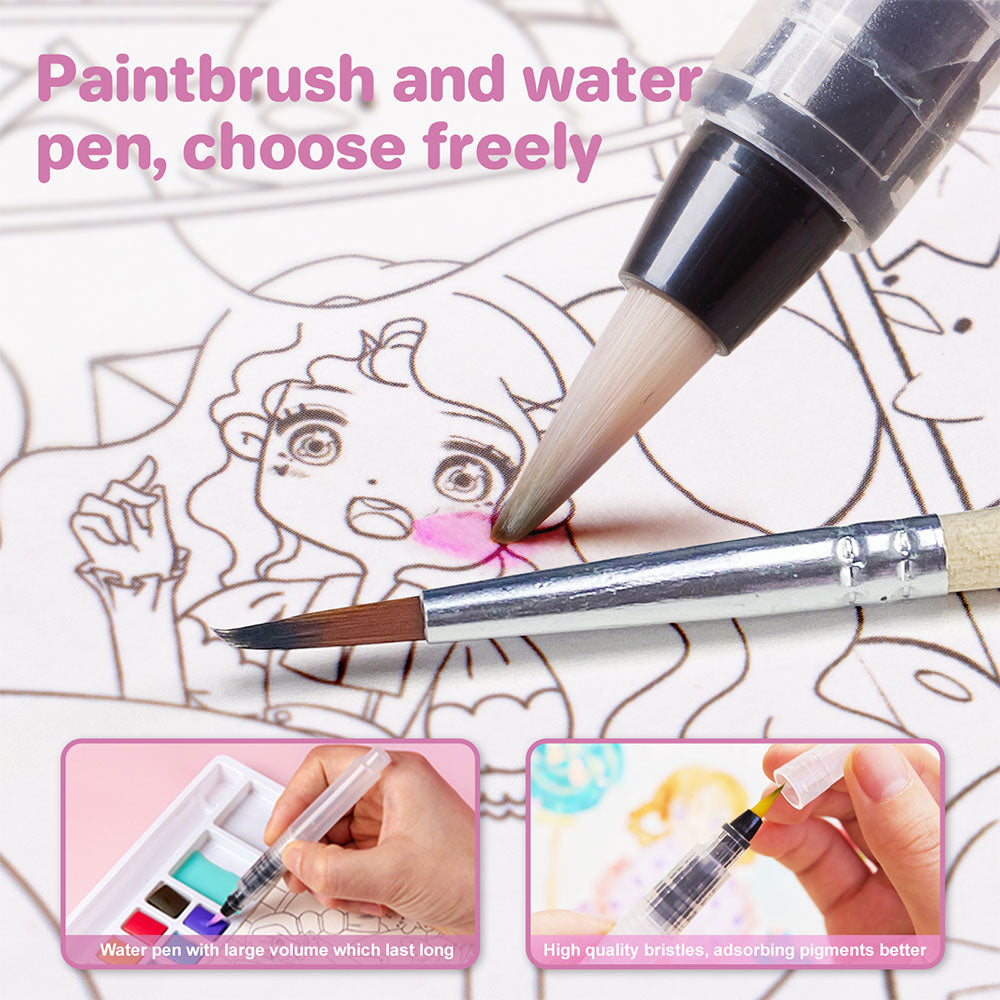 Jar Meló - Watercolor Painting Book - Dessert Princess