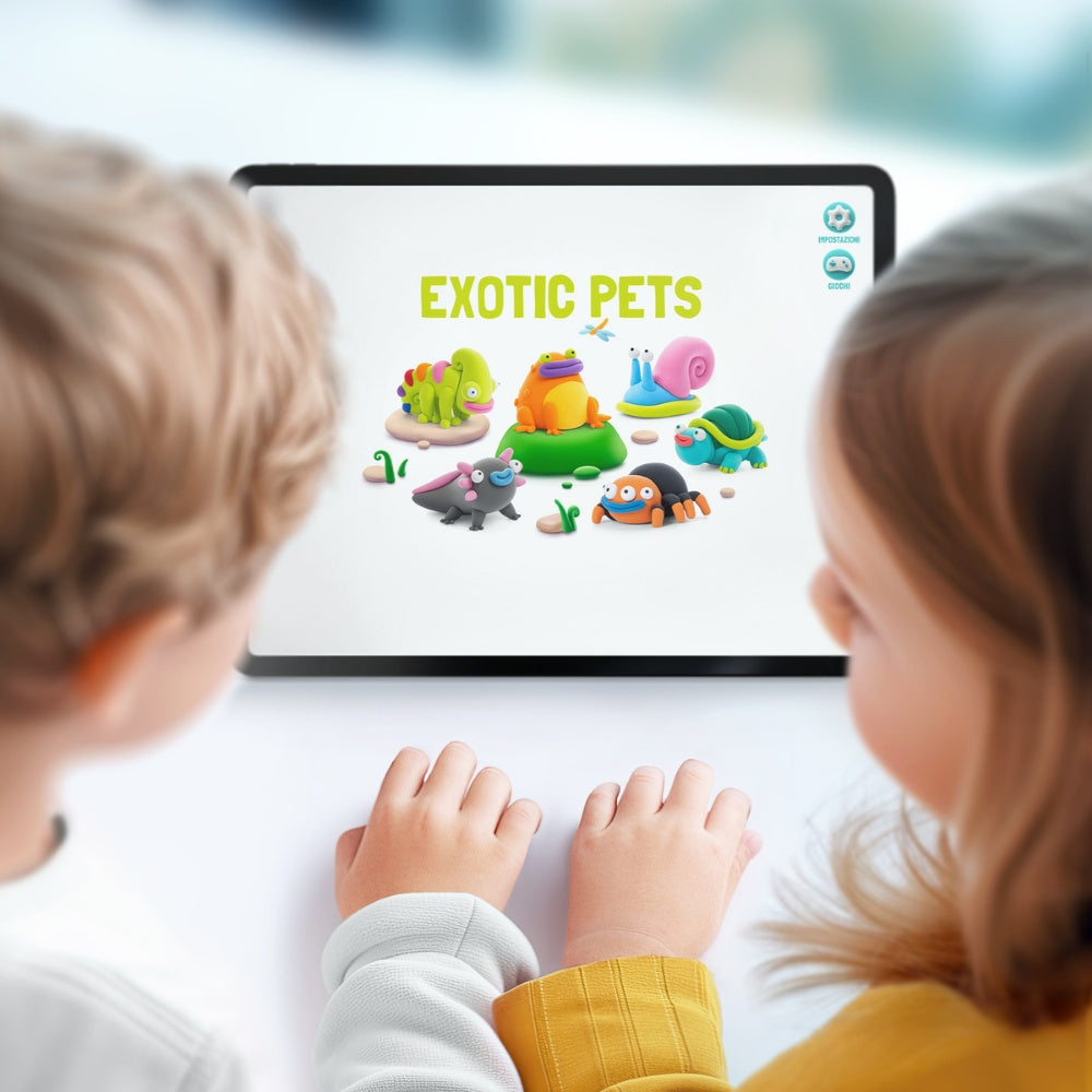 Hey Clay - Modelling Air-Dry Clay with Fun Interactive App - Exotic Pets, 15 cans