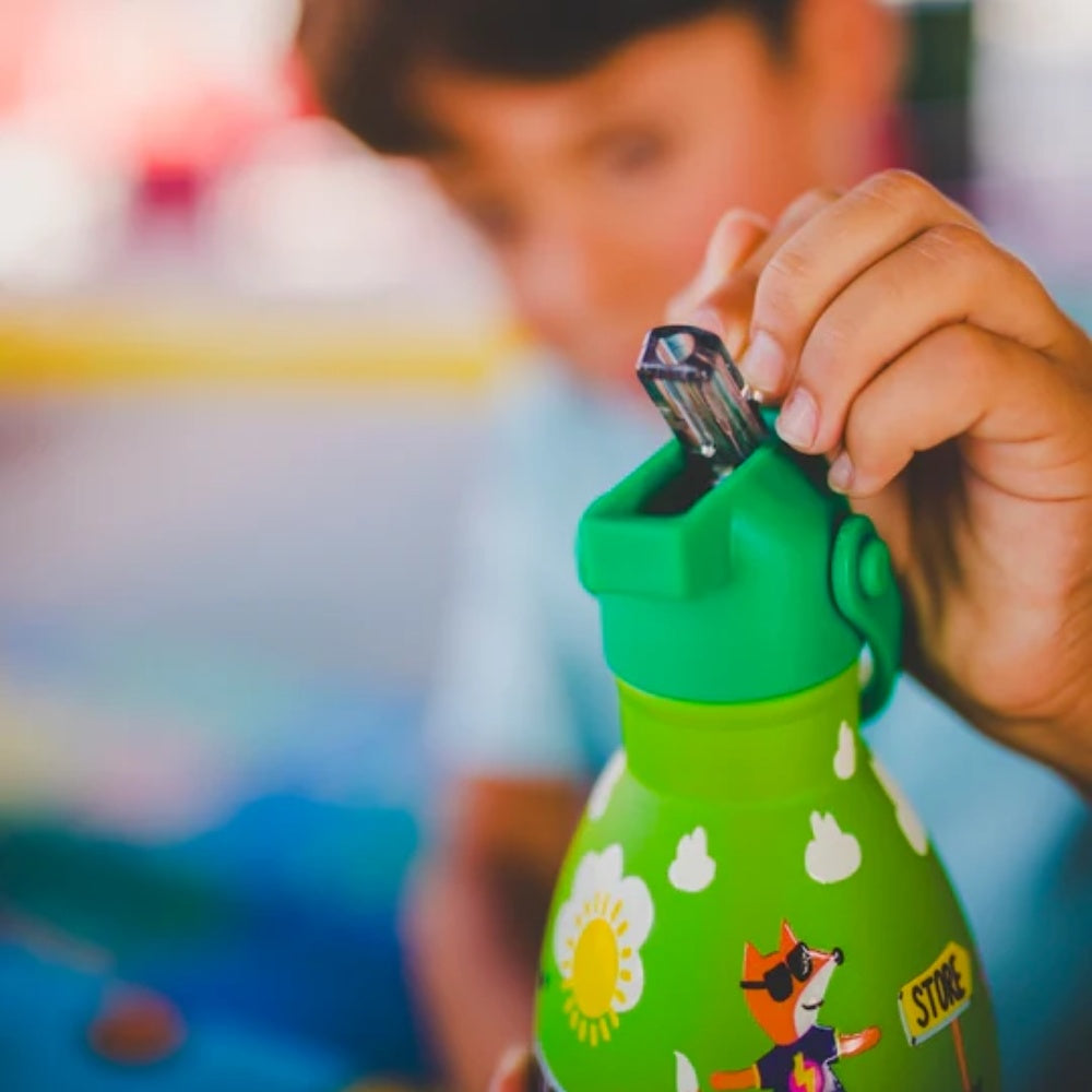 Cool Bottles - Kids Triple-Insulated Water Bottle - Rolling Skaters 500ml