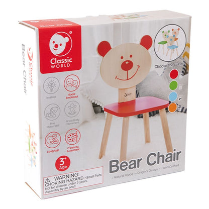 Classic World - Bear Chair for Kids - Blue
