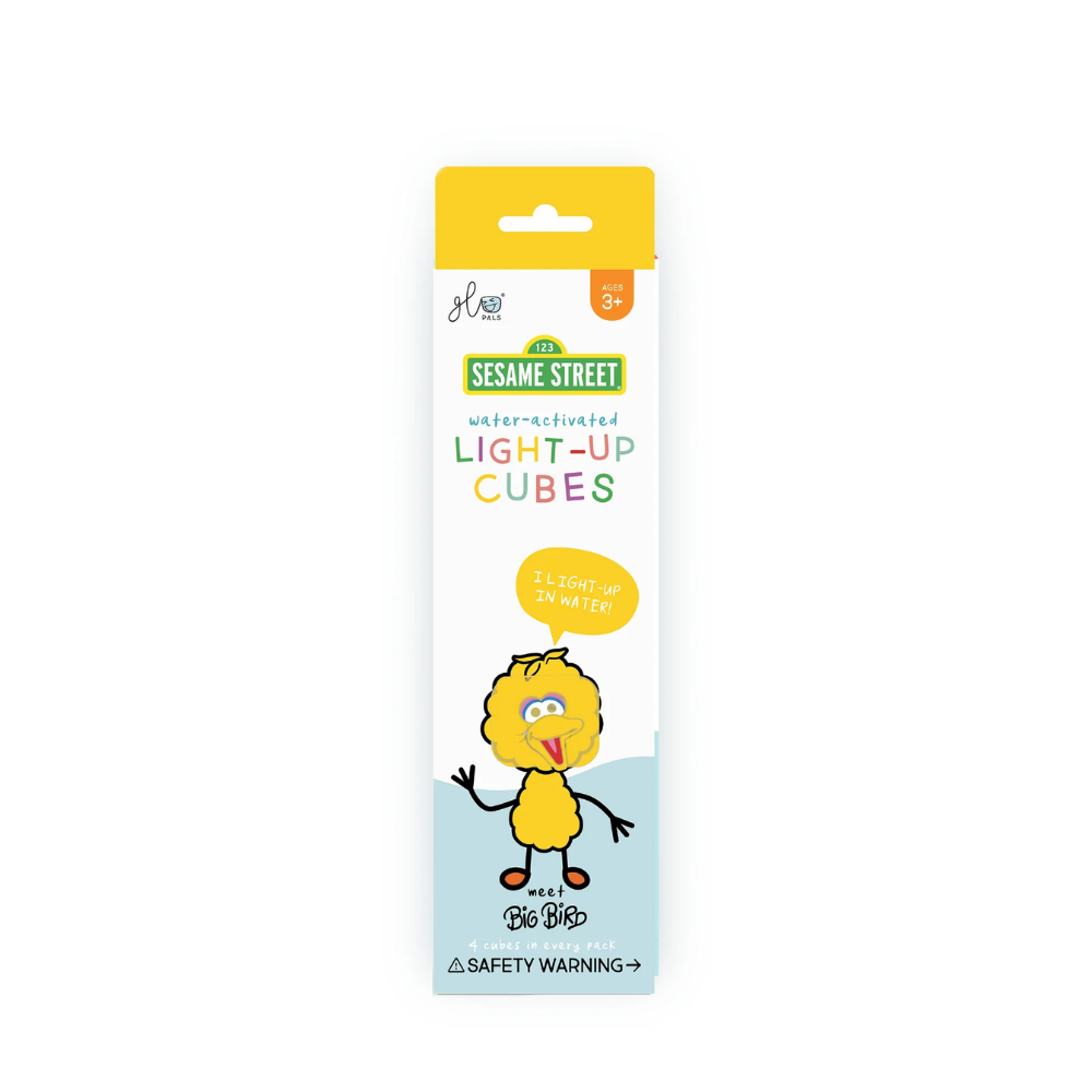Glo Pals - Water Activated Light-Up Sensory Toys - Big Bird Sesame Street (4 Pack)