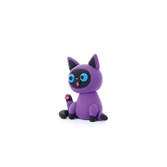 Hey Clay - Modelling Air-Dry Clay with Fun Interactive App - Siamese cat, series Fluffy Pets, 3 cans - Motherhood