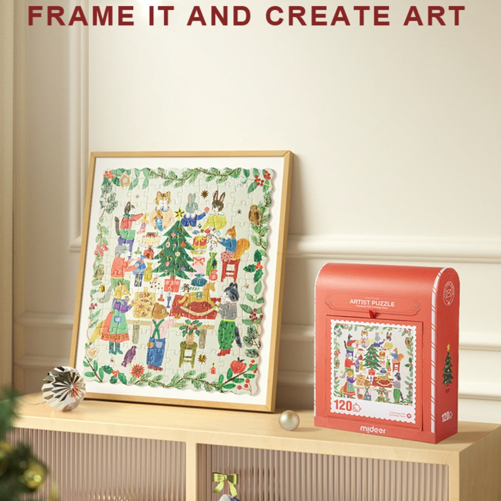 Mideer - Christmas Gift Box - 120 Piece Puzzle