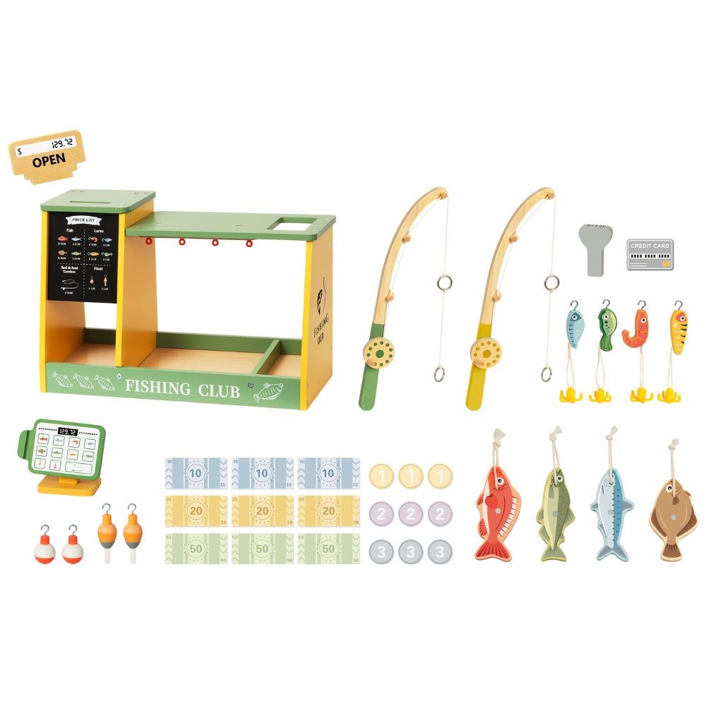 TookyToy - Pretend Play Fishing Market Shop Toy Set