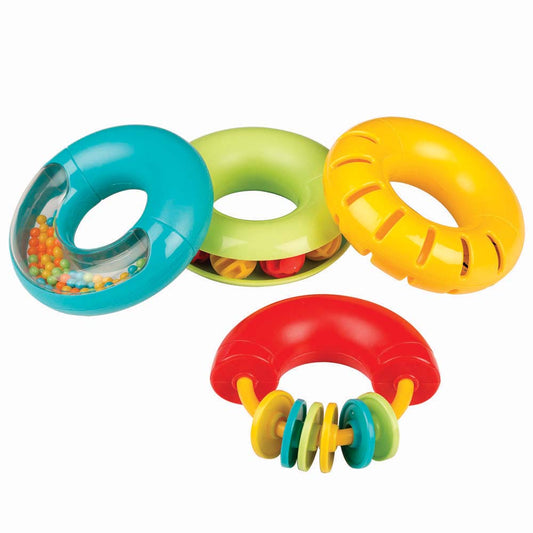 Halilit - Music Instrument for Babies & Toddlers - Muscial Rings Gift Set of 4