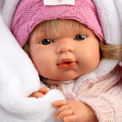 Llorens - Baby Girl Doll with Crying Mechanism, Clothing, & Accessories: Lola - 38cm