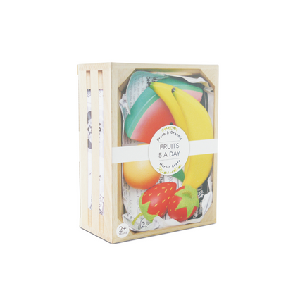 Le Toy Van - Wooden Smoothie Fruit Food Crate - 7pcs