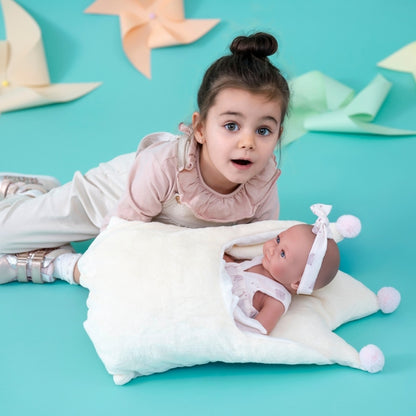 Llorens - Anatomically Correct Baby Girl Doll with Clothing & Sleeping-bag: Nica - 40cm