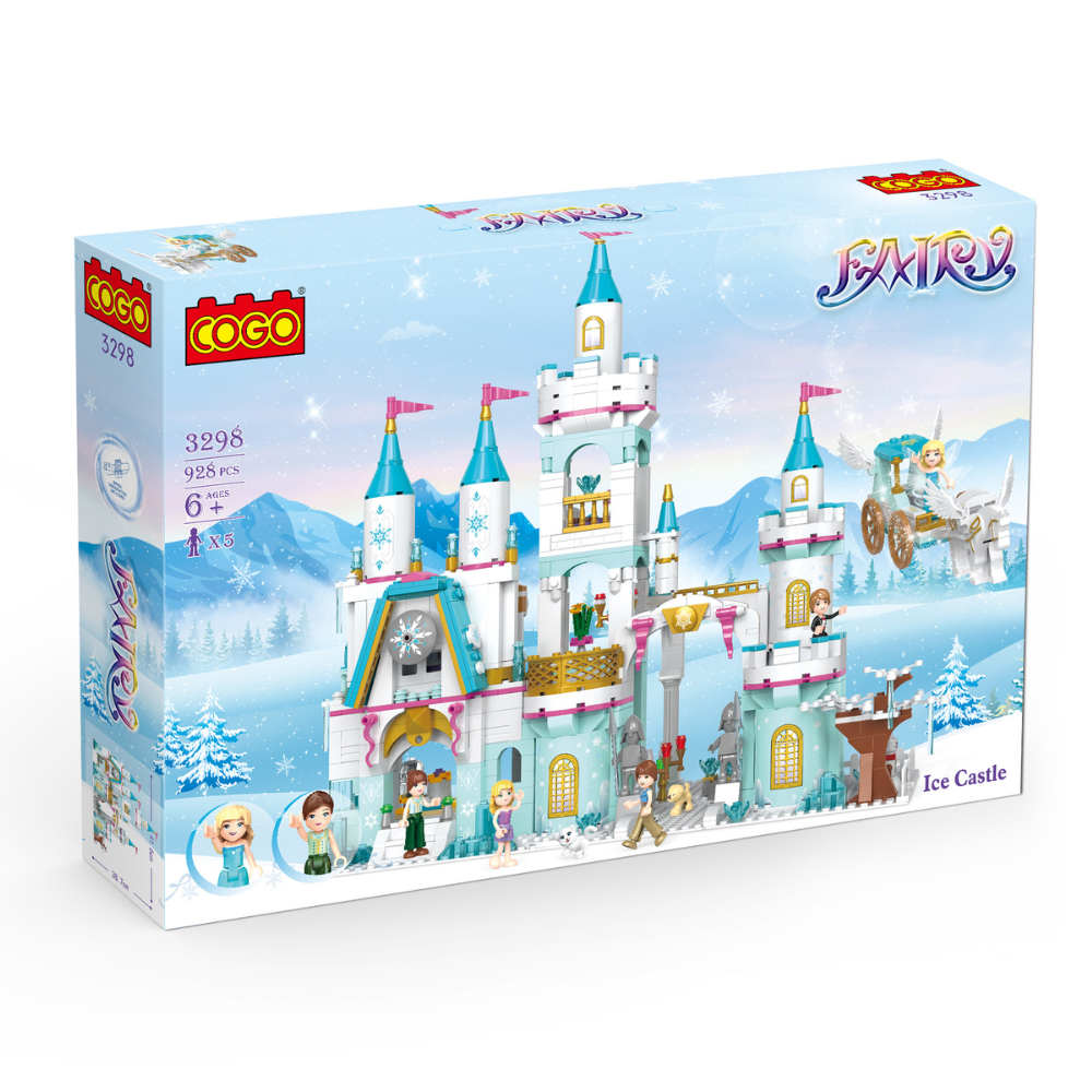 Cogo - Building Block Set - Fairytale Dream Winter Castle - 928 Pieces
