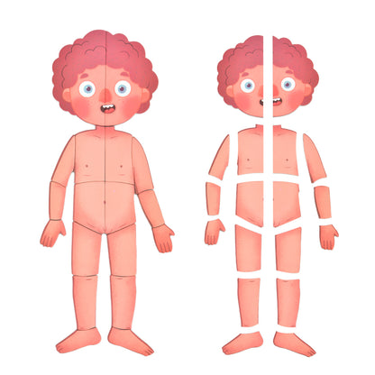 Mideer - Magnetic Body Puzzle - Kids Anatomy Learning Activity