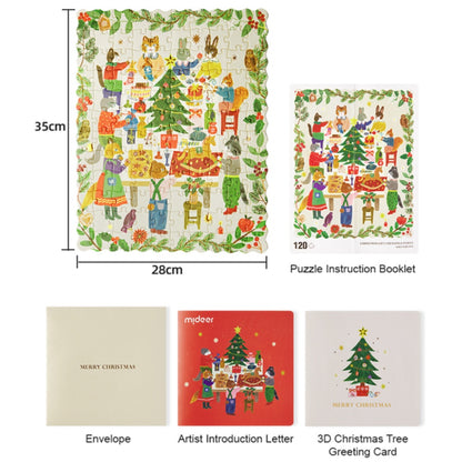 Mideer - Christmas Gift Box - 120 Piece Puzzle