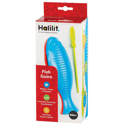 Halilit - Music Instrument for Babies & Toddlers - Fish Guiro -**