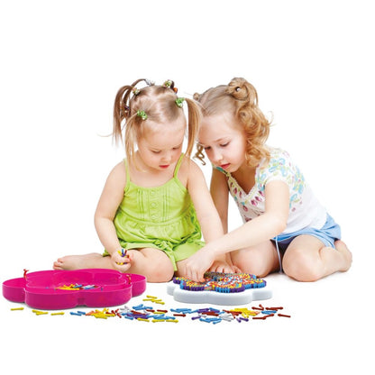 Quercetti - FantaColor Mandala Design Set - Peg Board Art & Pattern Activity