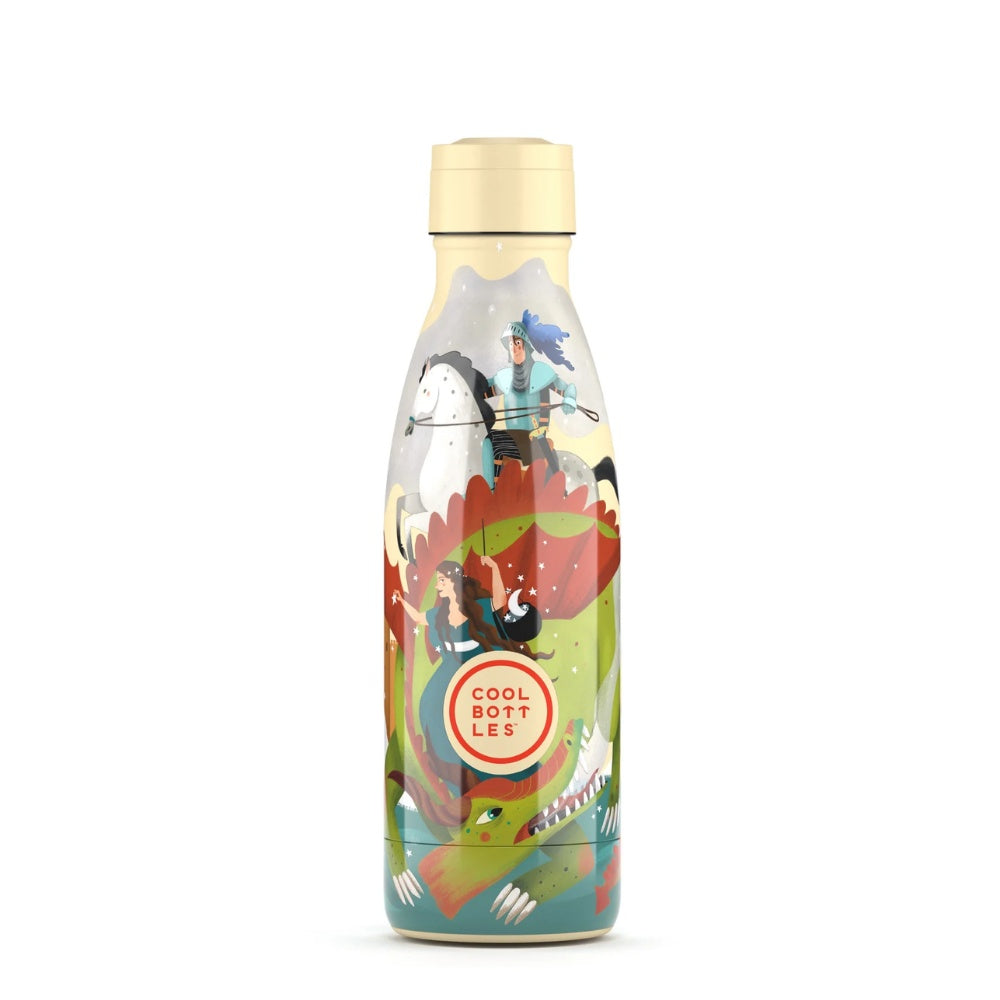 Cool Bottles - Kids Triple-Insulated Water Bottle - Knight Legends 350ml