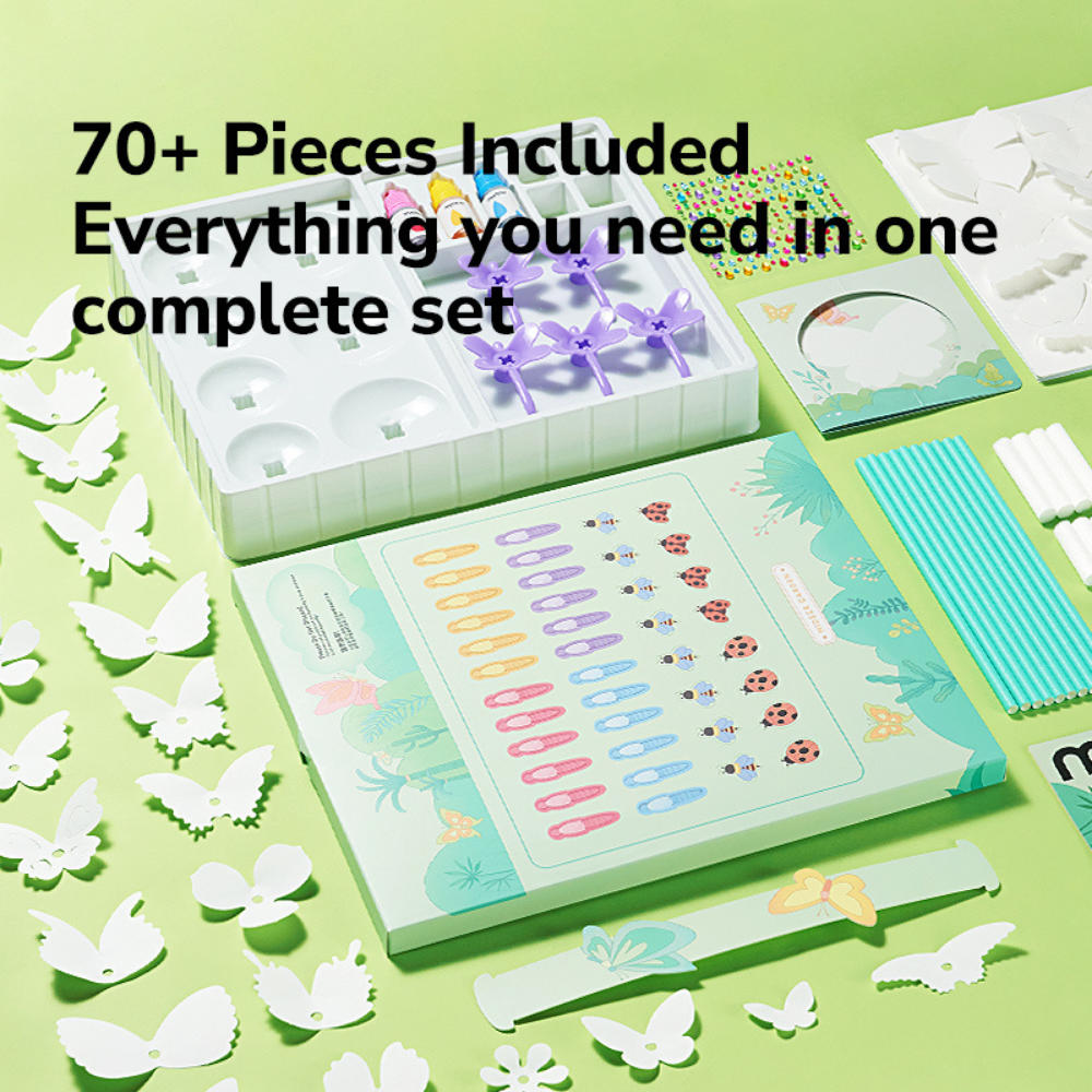 Mideer - Paper Butterly Craft Kit - Creative Arts & Crafts Set