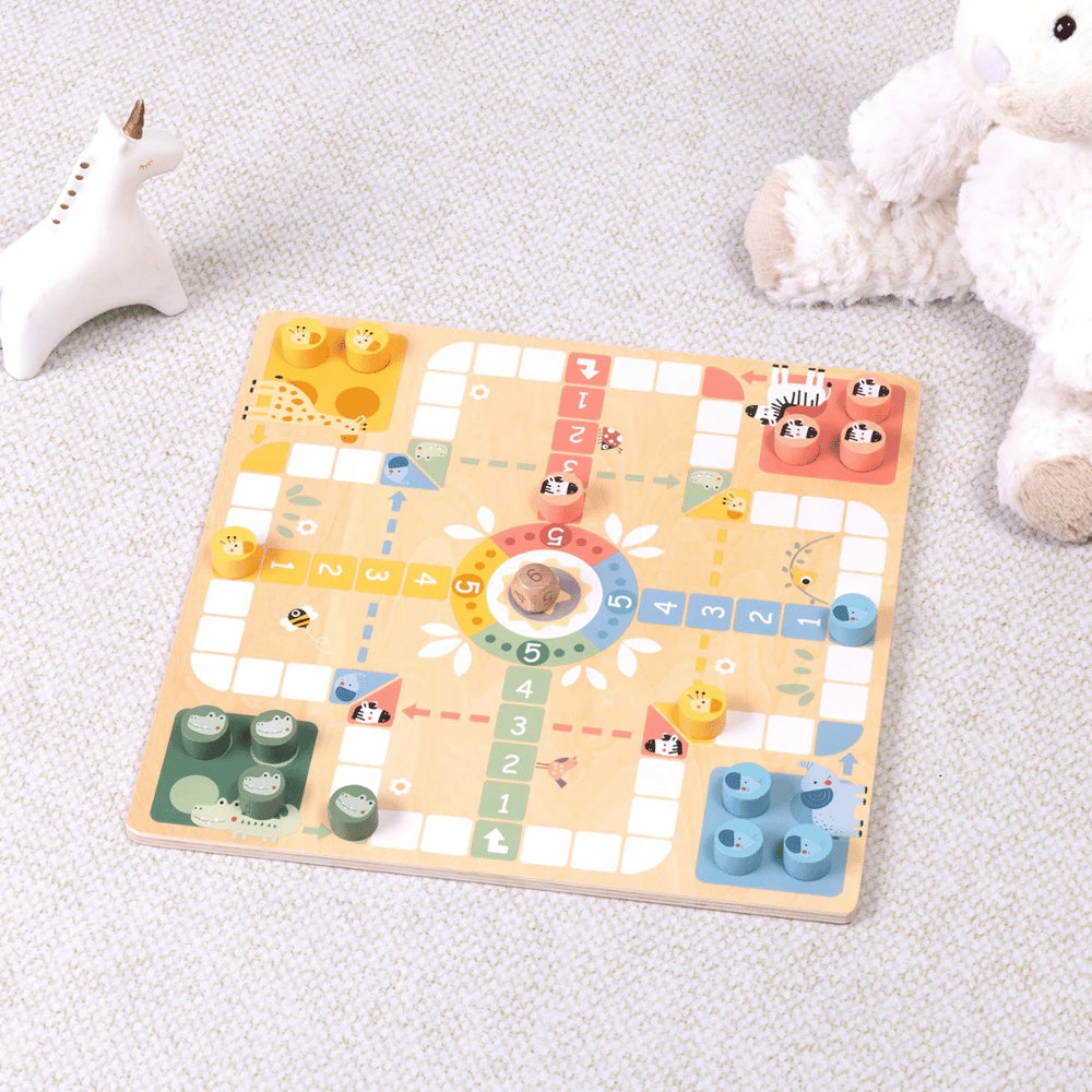 TookyToy - 2-in-1 Games - Ludo and Snakes & Ladders