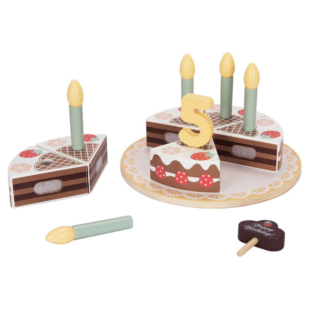 TookyToy - Pretend Play Birthday Cake Toy Set - Motherhood