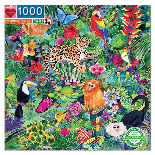eeBoo - Amazon Rainforest 1000pc Puzzle