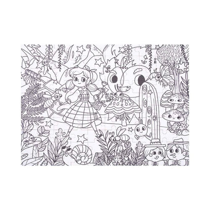 TookyToy - Colouring Puzzle - Secret Garden - 100pcs