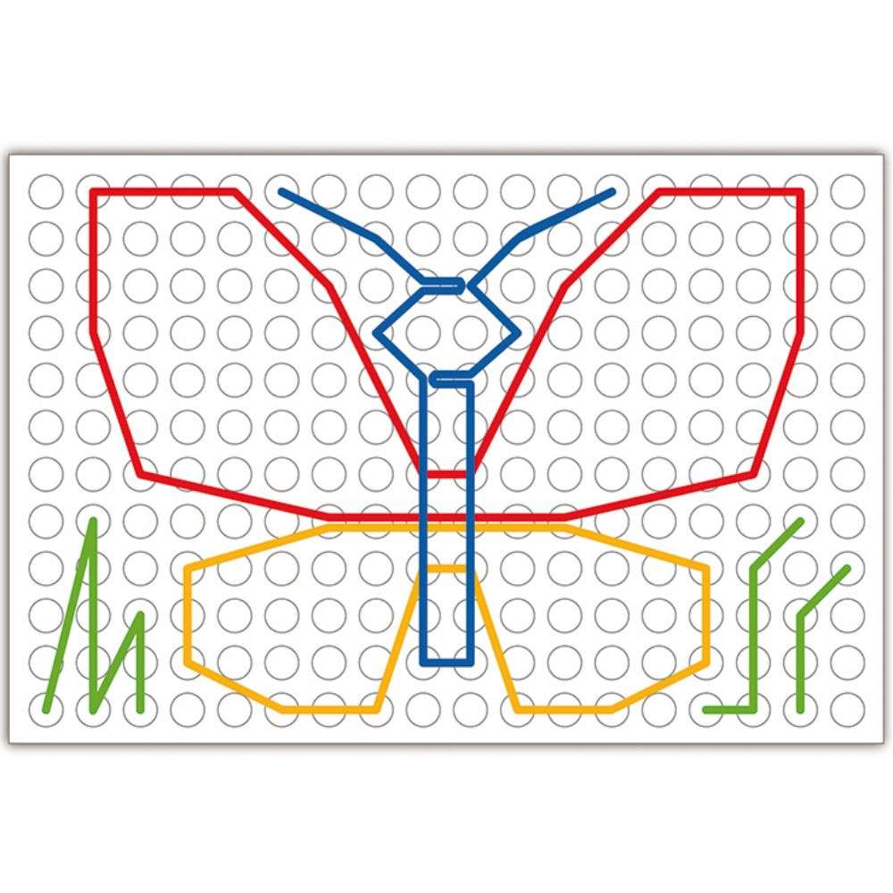 Quercetti - Filo Filo Lacing Board - Threading & Pattern Design Activity for Kids