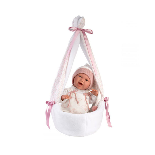 Llorens - Baby Girl Doll with Baby Swing, Clothing & Accessories: Mimi - 42cm