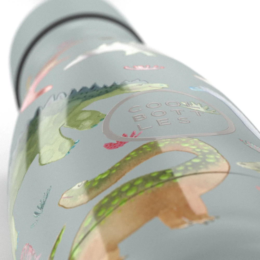 Cool Bottles - Kids Triple-Insulated Water Bottle - Dinos Planet 260ml
