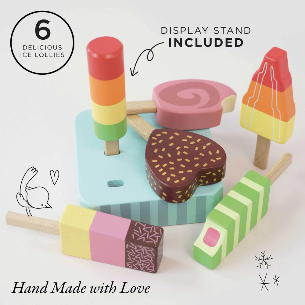Le Toy Van - Wooden Ice Lollies Popsicles - 7pcs