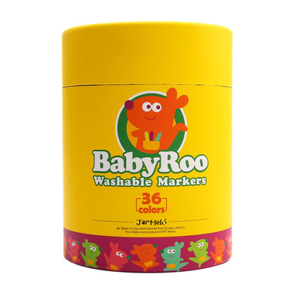 Jar Meló - Washable Markers - Non-Toxic - 36 Colours