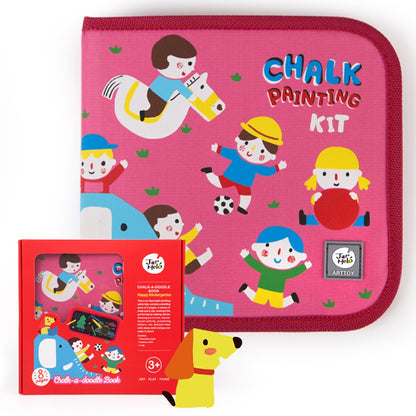 Jar Meló - Chalk-A-Doodle Book - Travel Drawing Booklet & Chalk