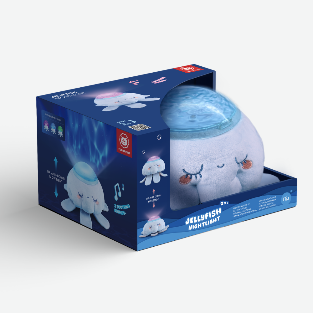 TopBright - Jellyfish Night Light & Projector with Sounds