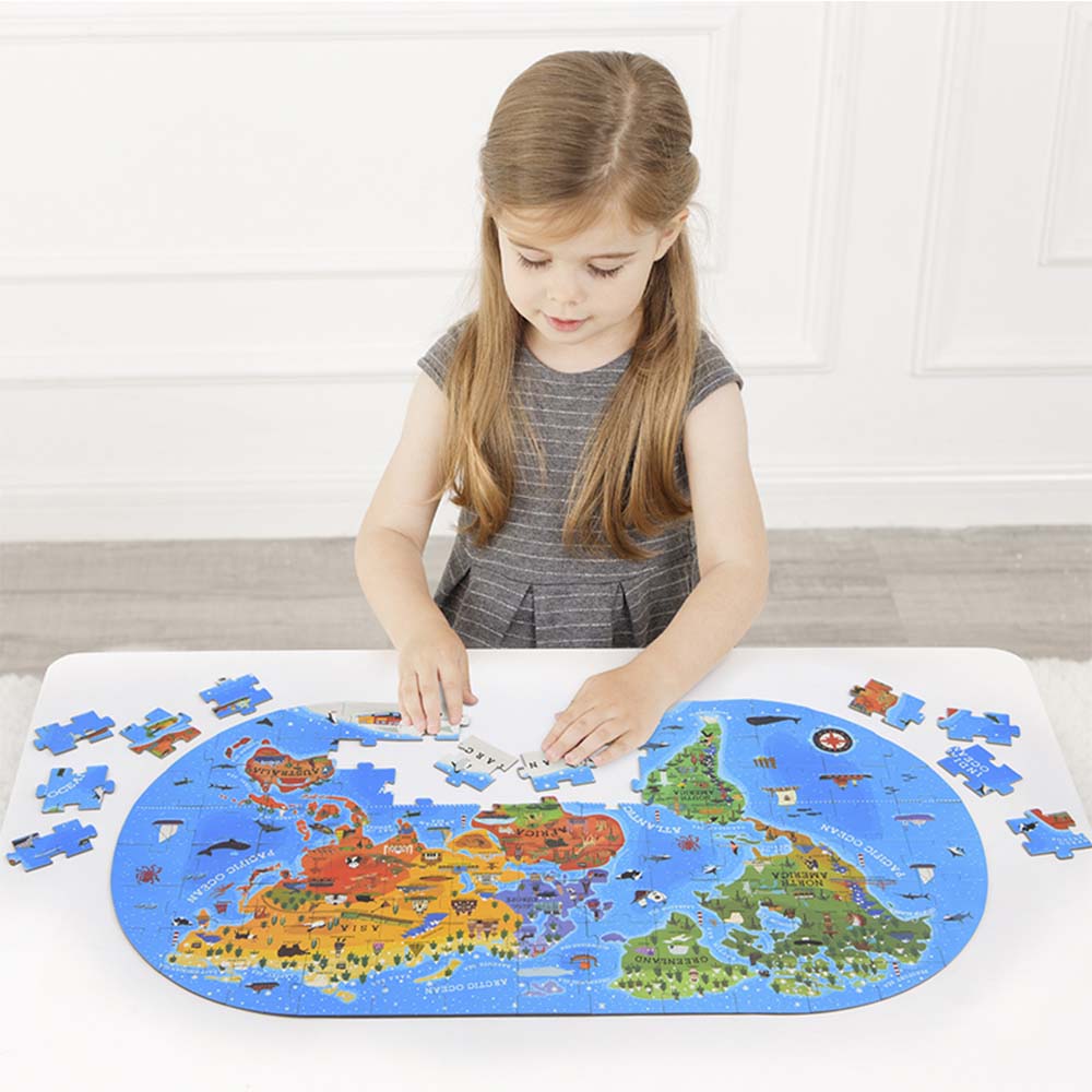 Mideer - Gift Box Jigsaw Puzzle for Kids - Our World - 100 Pieces