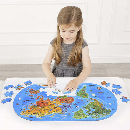 Mideer - Gift Box Jigsaw Puzzle for Kids - Our World - 100 Pieces