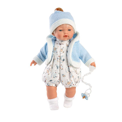 Llorens - Baby Boy Doll with Crying Mechanism, Clothing & Accessories: Roberto - 33cm