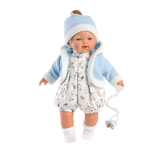 Llorens - Baby Boy Doll with Crying Mechanism, Clothing & Accessories: Roberto - 33cm